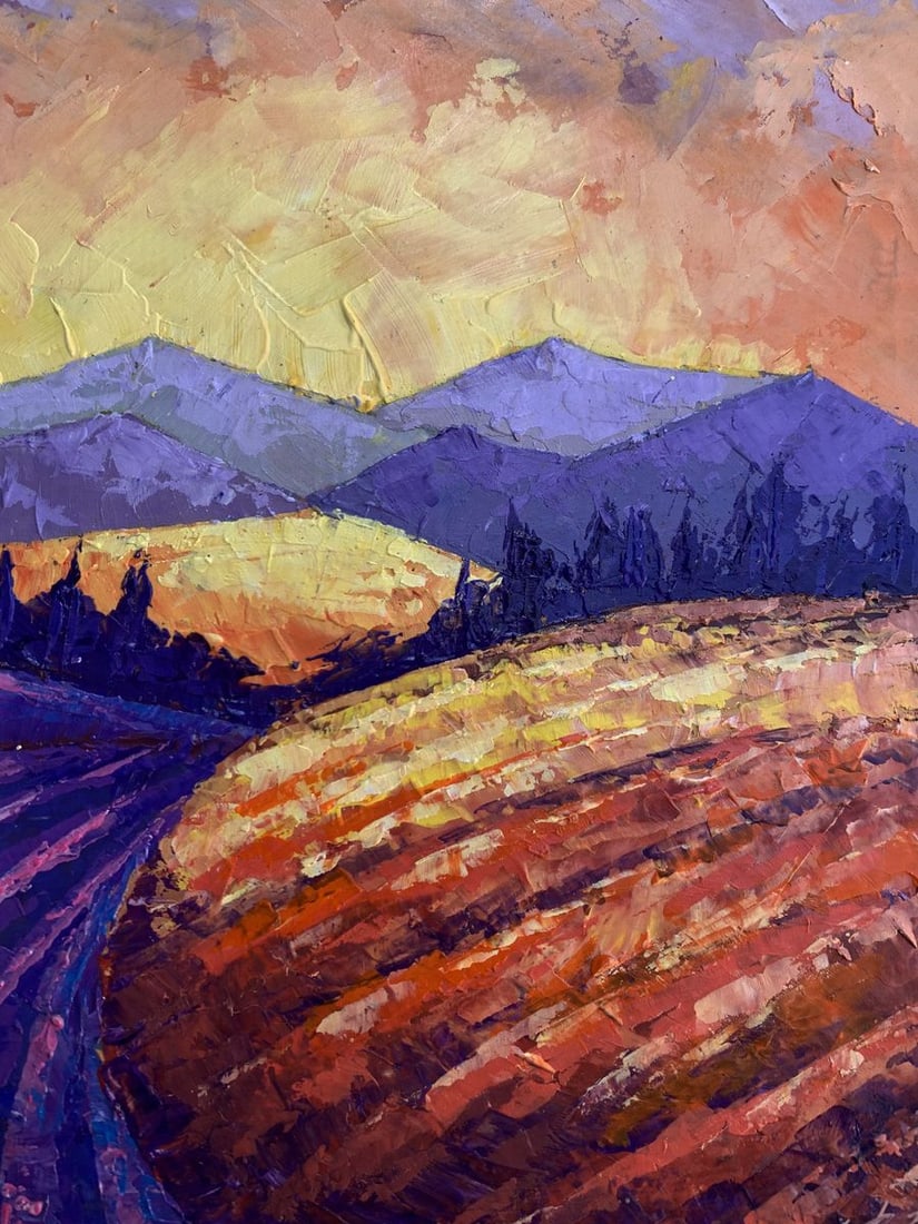Oil painting Mountain Sunset V. Zadorozhnya - 10