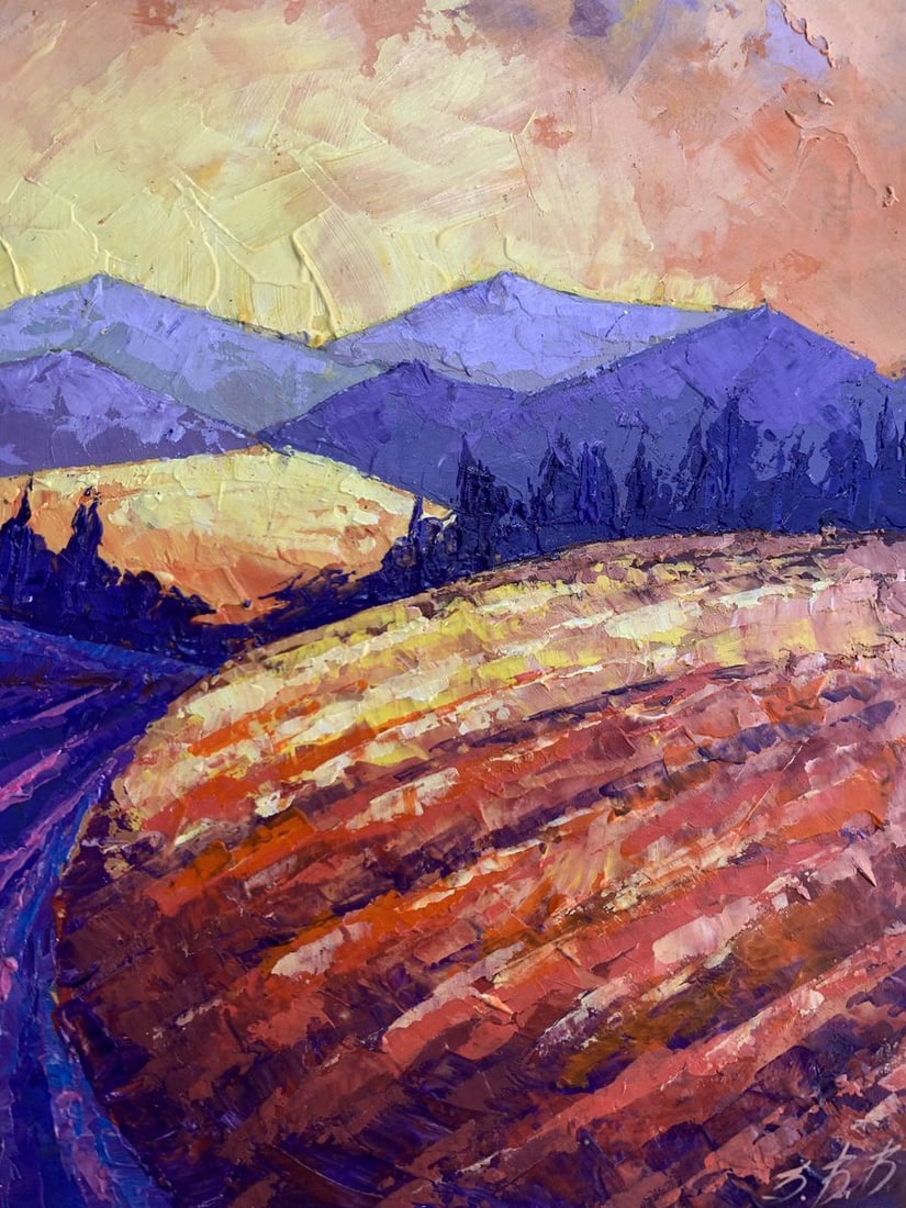 Oil painting Mountain Sunset V. Zadorozhnya - 11