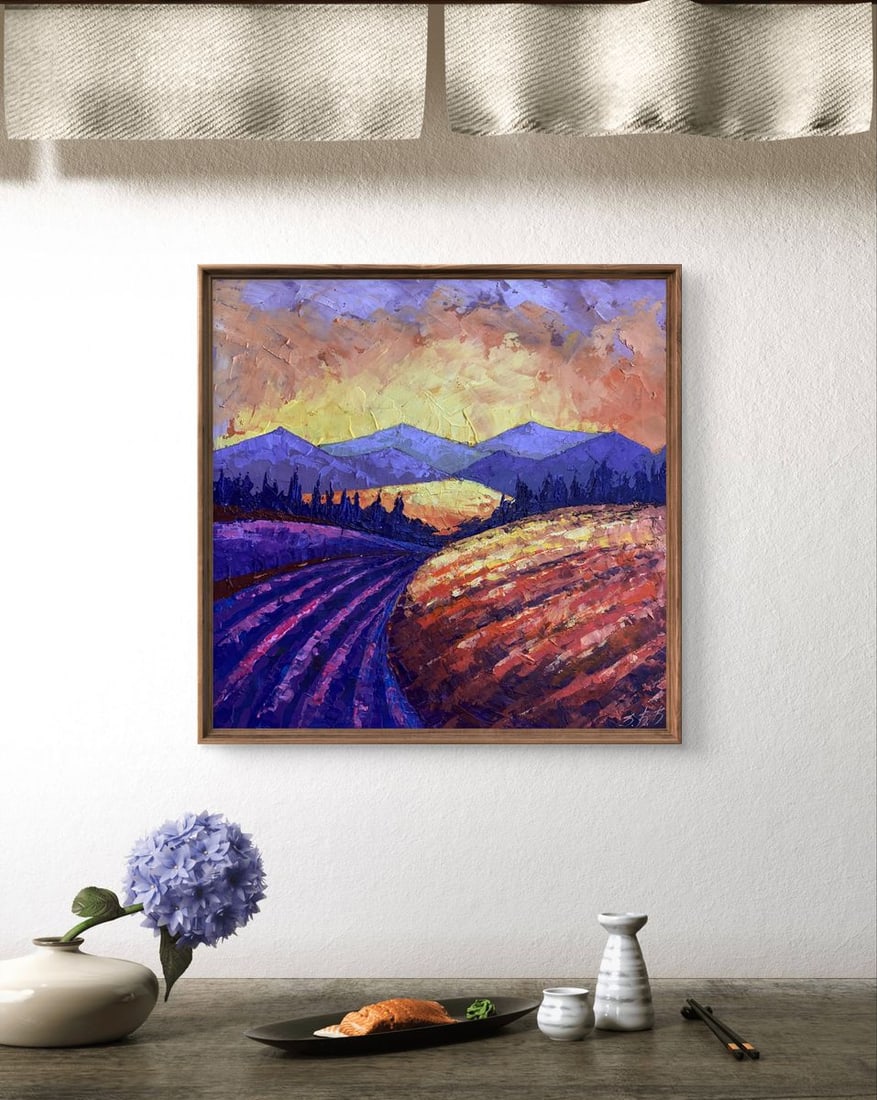 Oil painting Mountain Sunset V. Zadorozhnya - 3
