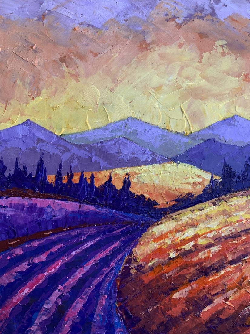 Oil painting Mountain Sunset V. Zadorozhnya - 4