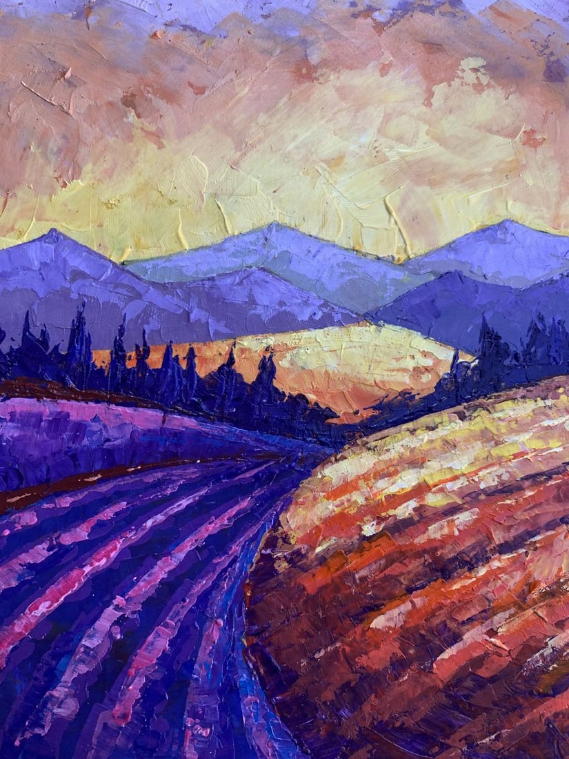 Oil painting Mountain Sunset V. Zadorozhnya - 6