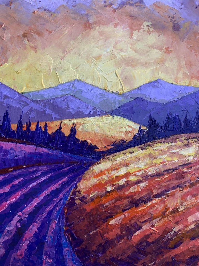 Oil painting Mountain Sunset V. Zadorozhnya - 7