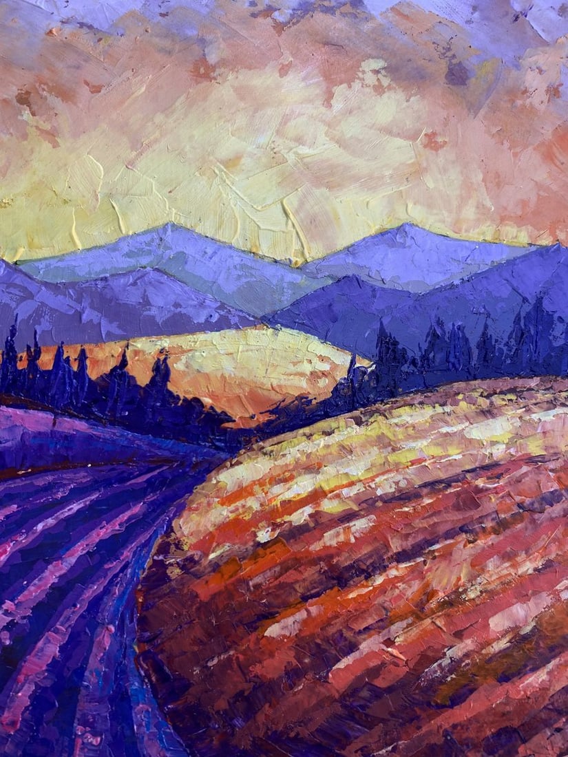 Oil painting Mountain Sunset V. Zadorozhnya - 8