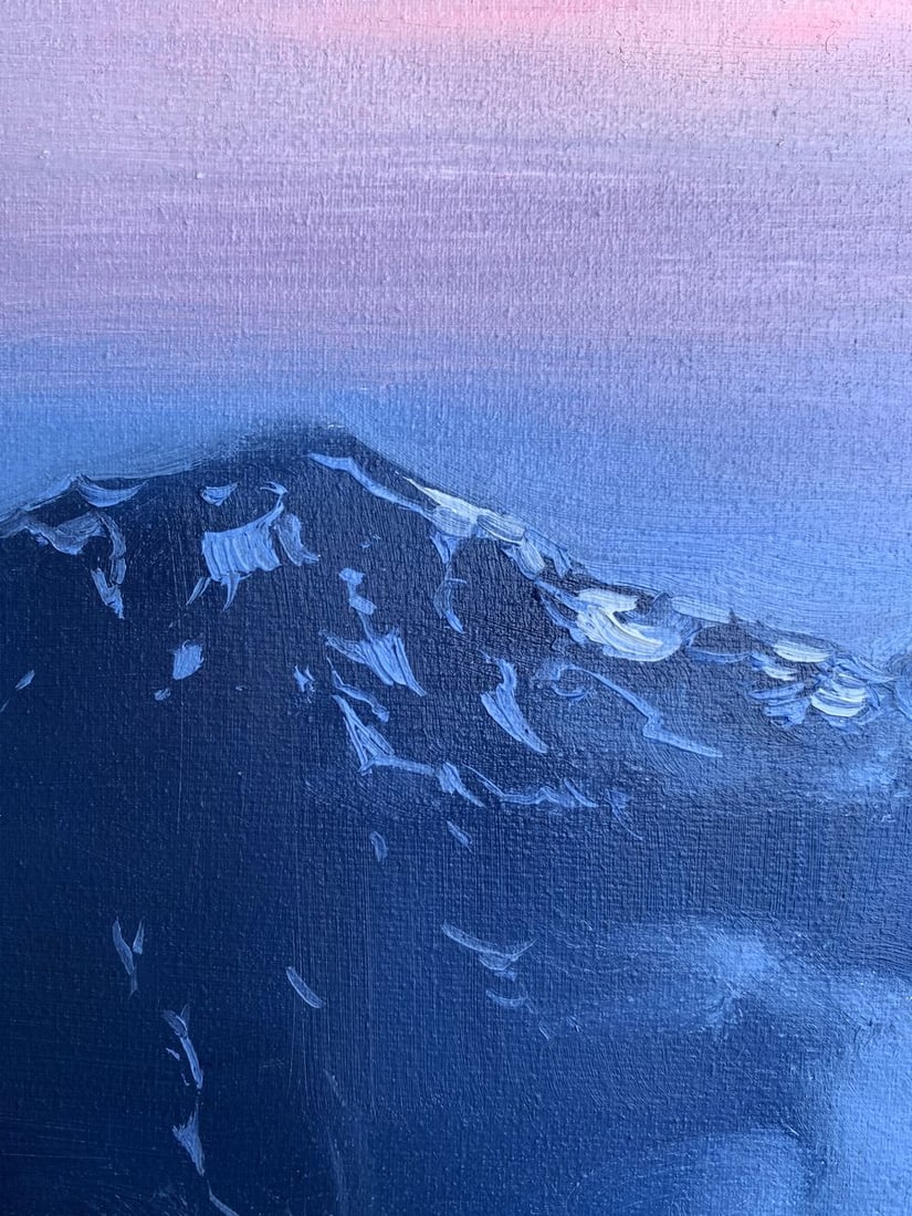 Oil painting Snowy mountains Tatyana Derdey - 4