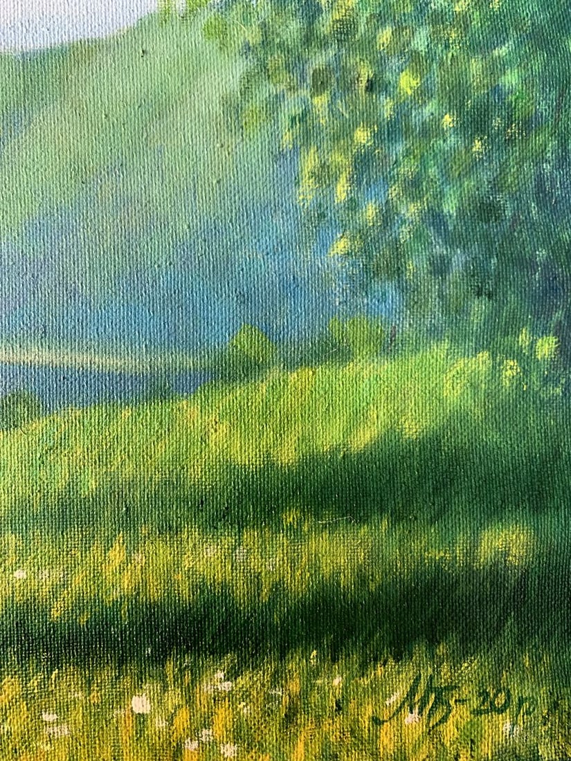 Oil painting Mountain Valley Mykhailo Burdylo - 10