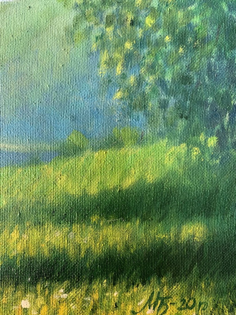 Oil painting Mountain Valley Mykhailo Burdylo - 11