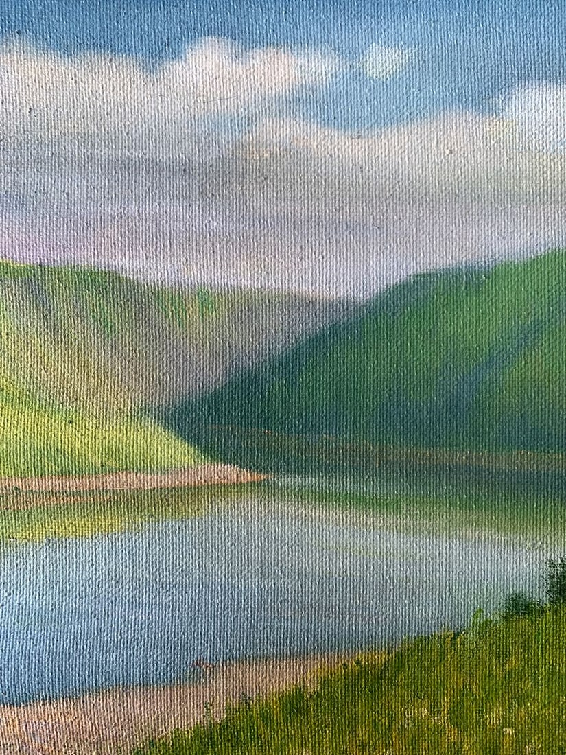 Oil painting Mountain Valley Mykhailo Burdylo - 4