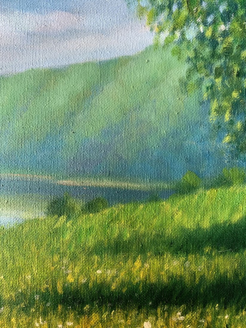 Oil painting Mountain Valley Mykhailo Burdylo - 8