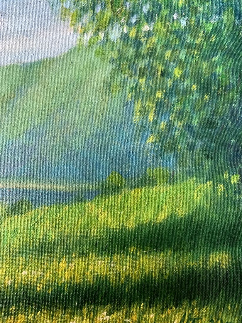 Oil painting Mountain Valley Mykhailo Burdylo - 9