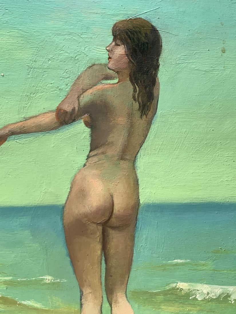 Oil painting Girl on the beach Mykhailo Burdylo - 10
