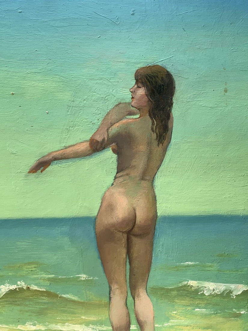 Oil painting Girl on the beach Mykhailo Burdylo - 7