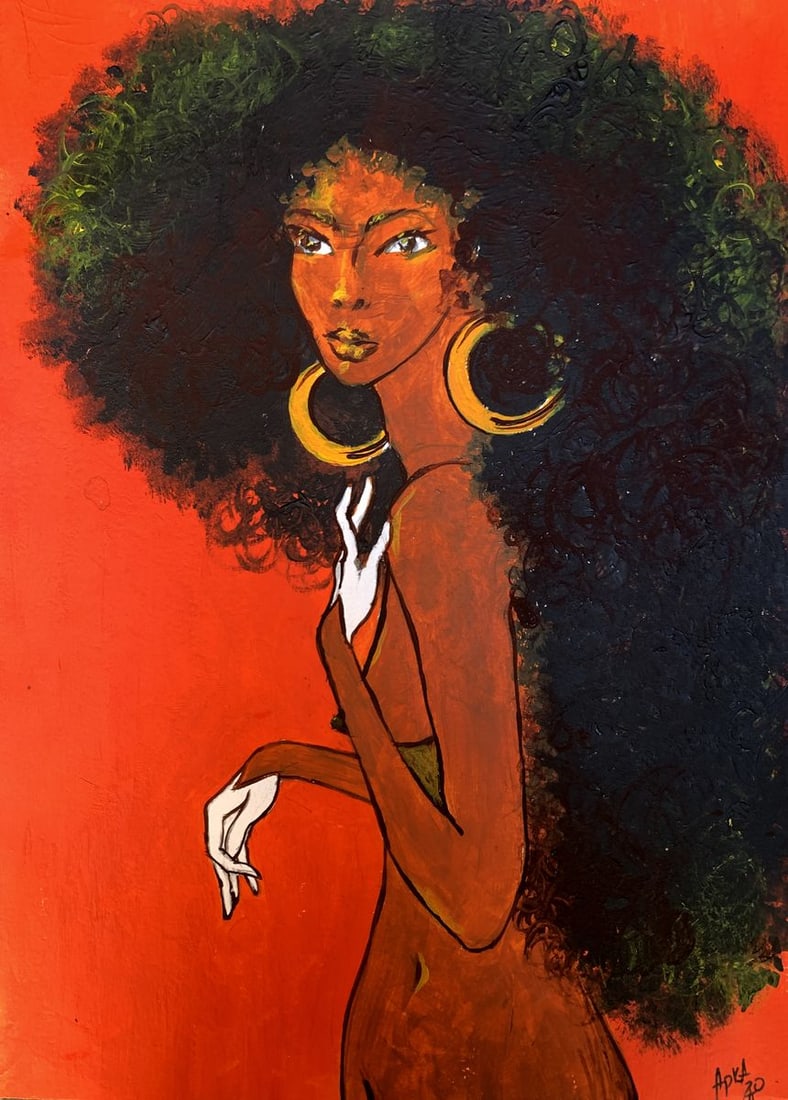 Oil painting Meeting the beautiful Dmitry Arkadyev: Title: Oil painting Meeting the beautiful Dmitry Arkadyev Description: №AAA3586 The painting titled "Meeting the Beautiful" is an evocative oil on cardboard that captures the striking presence o