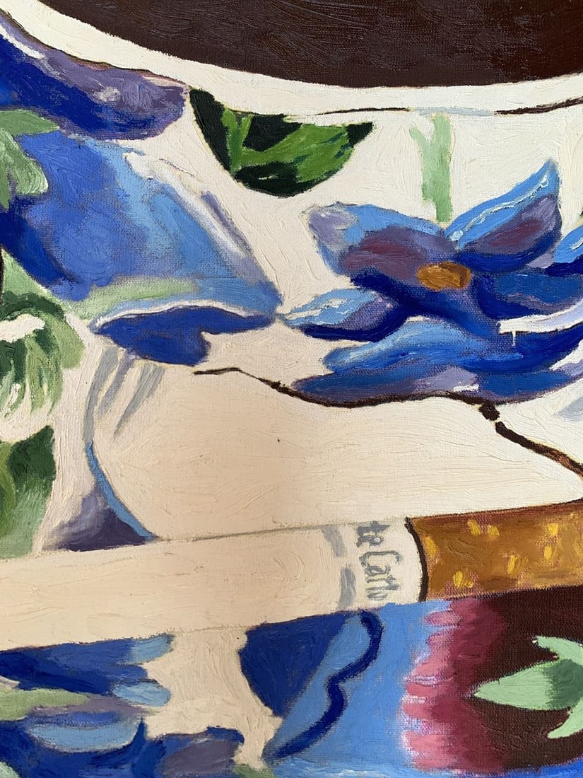 Oil painting Tea and cigarette Oleksandr Gukalov - 10