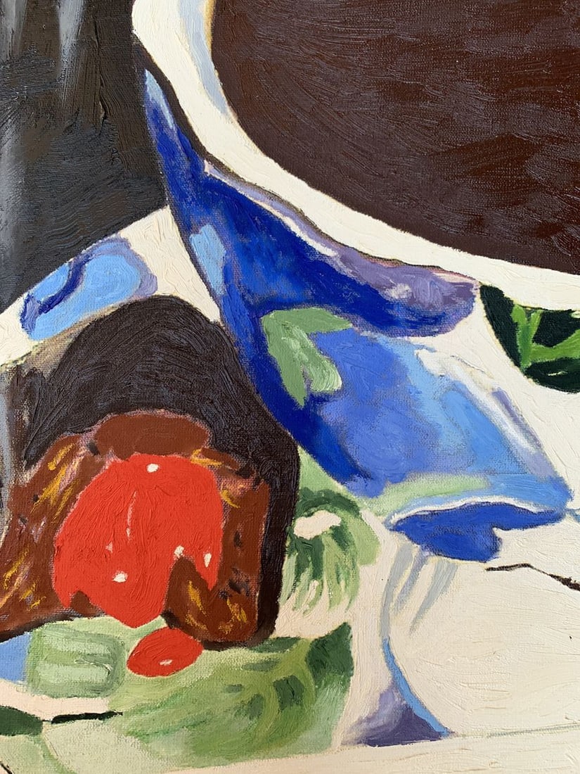 Oil painting Tea and cigarette Oleksandr Gukalov - 6