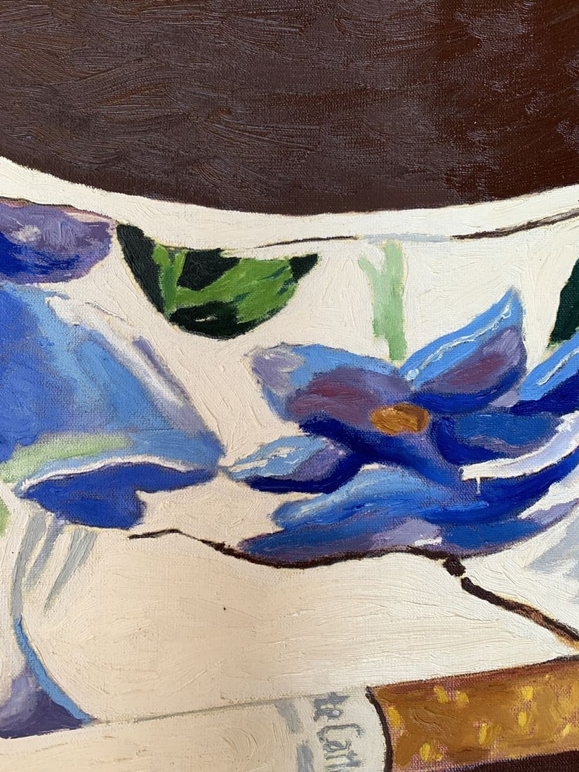 Oil painting Tea and cigarette Oleksandr Gukalov - 7