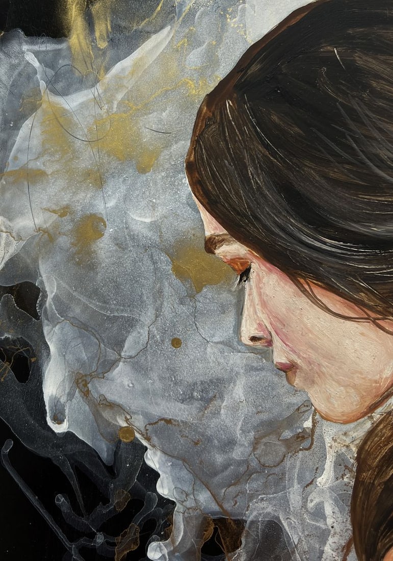 Oil painting Girl in a white dress Olga Ponomaryova - 4