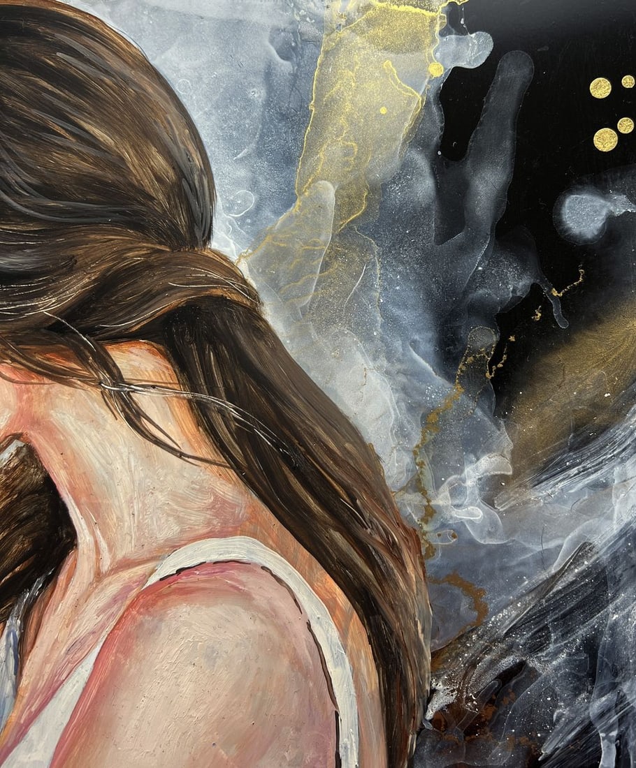 Oil painting Girl in a white dress Olga Ponomaryova - 5