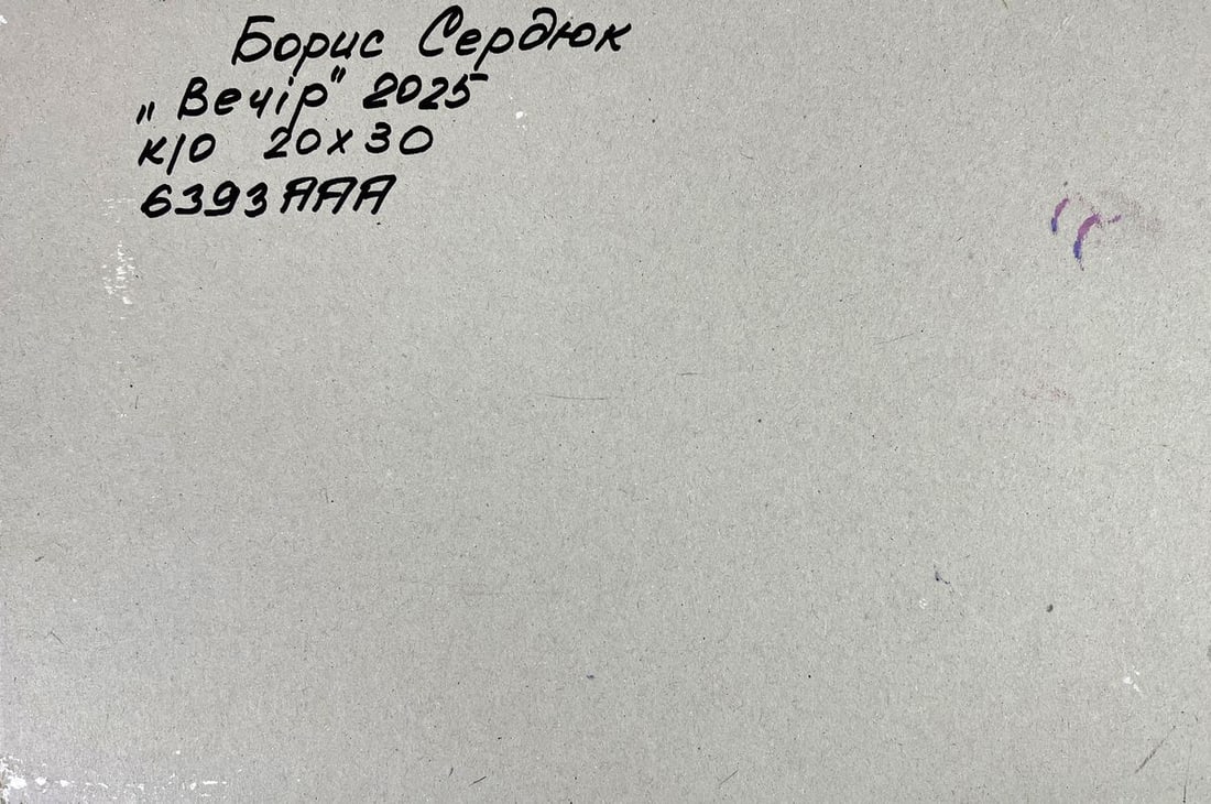 Oil painting A romantic sunset outside the city Boris Serdyuk - 11