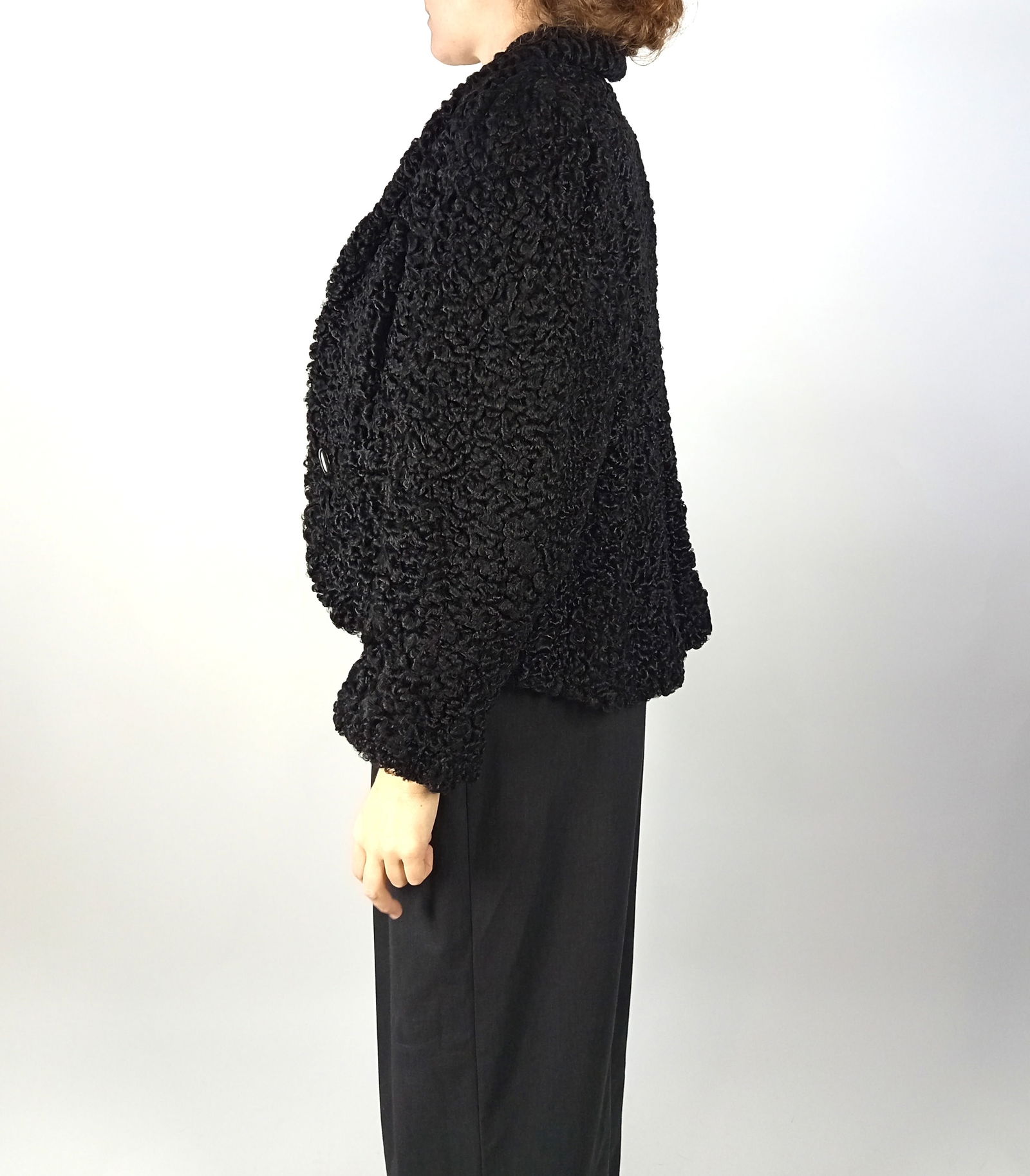 BLACK KARABUL FUR JACKET EU: S - US:6 - 5