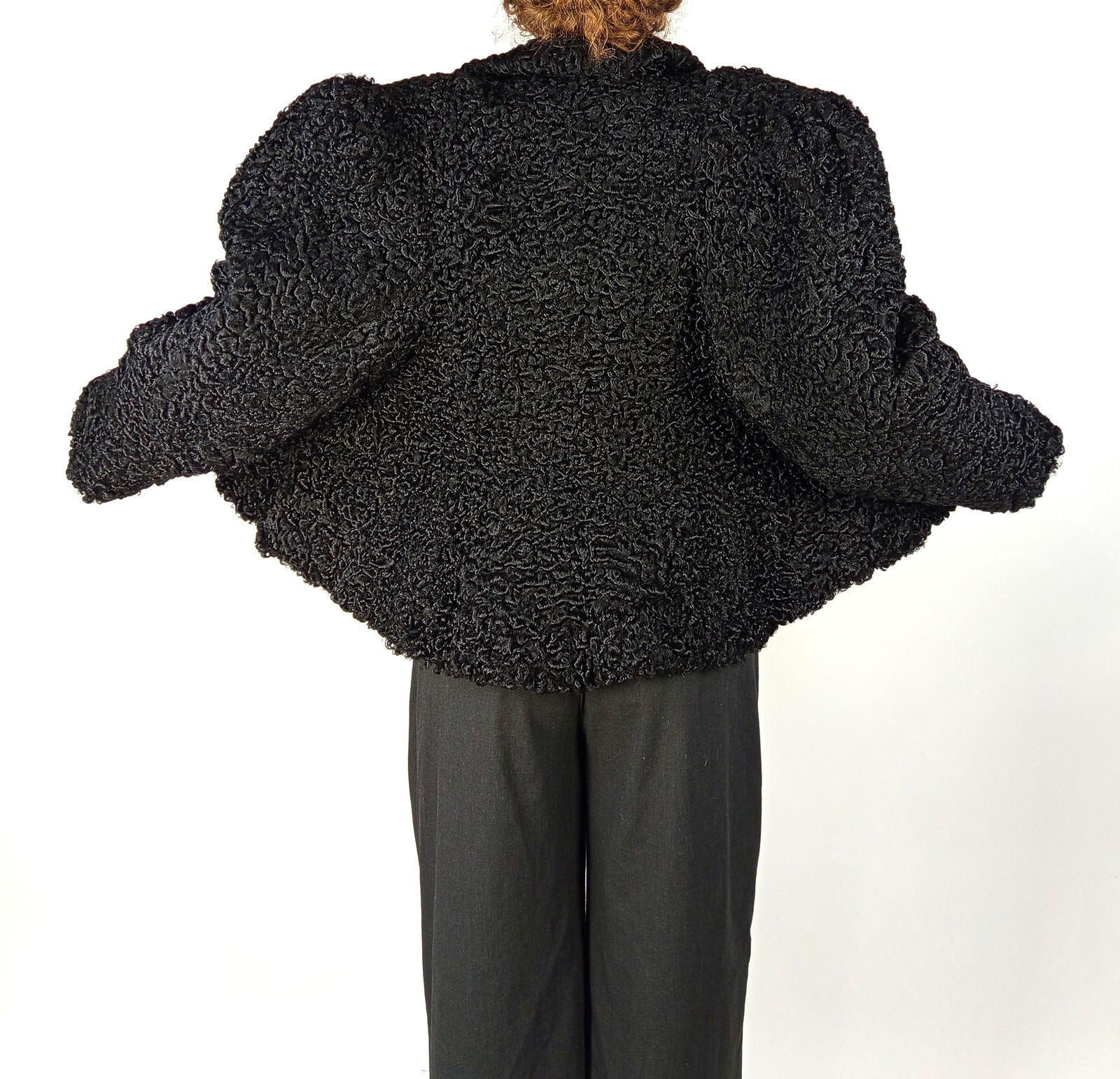 BLACK KARABUL FUR JACKET EU: S - US:6 - 7