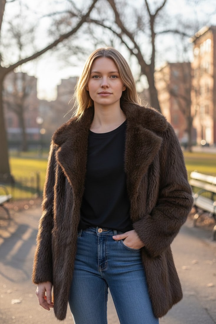 BEAVER FUR JACKET EU: S - US:8 - 2