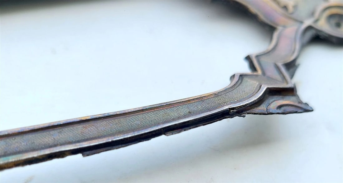 RUSSIAN ICON SILVER OKLAD dated 1892 marked antique LARGE - 4