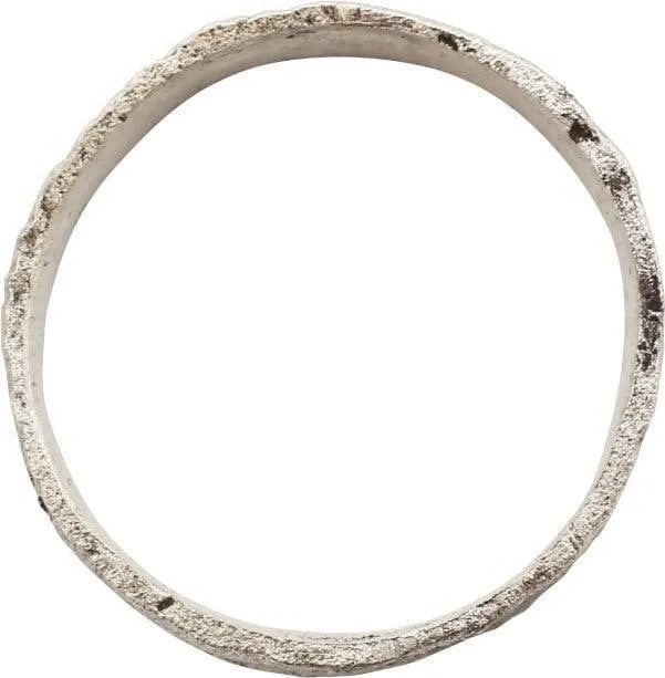 FINE ANCIENT VIKING WEDDING RING, SIZE 6 - 2