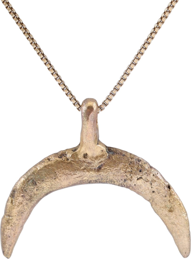 VIKING LUNAR PENDANT NECKLACE, C.900-1000 AD - 2