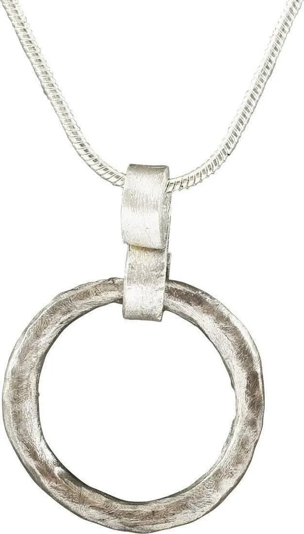 CELTIC PROSPERITY RING NECKLACE, C.400-100 BC: Before the Roman invasion of the British Isles, rings of bronze, silver, and gold were used as a means of exchange, particularly in Ireland. Most exchanges of goods and property were conducted by bart