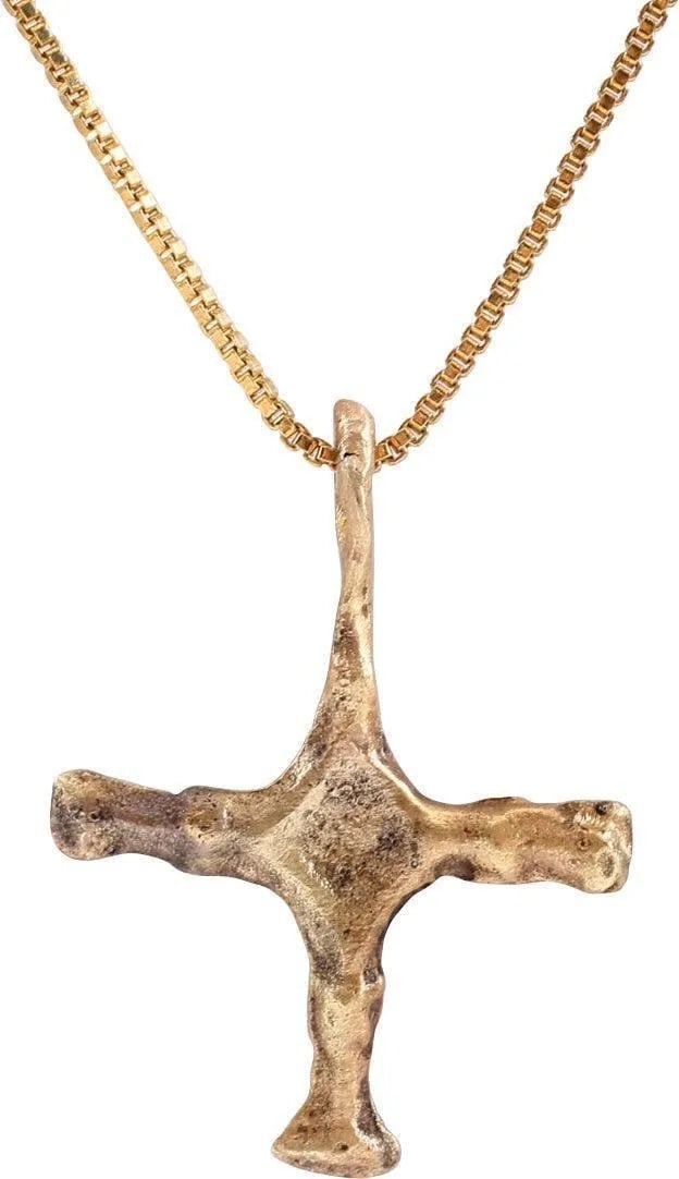 FINE SAXON CROSS NECKLACE, 9th-10th CENTURY - 2