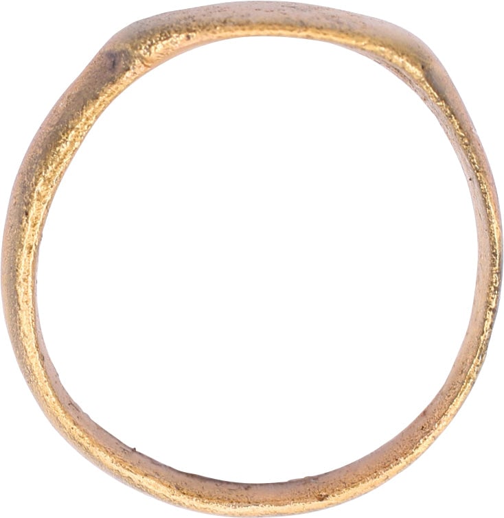 FINE VIKING WARRIOR'S RING, 9th-10th CENTURY AD, SIZE 8 1/4 - 2