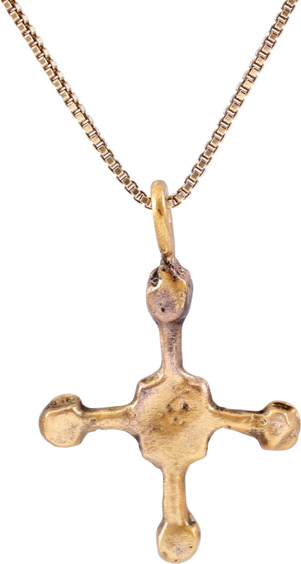 MEDIEVAL CHRISTIAN CROSS NECKLACE C.800-1000 AD. - 2