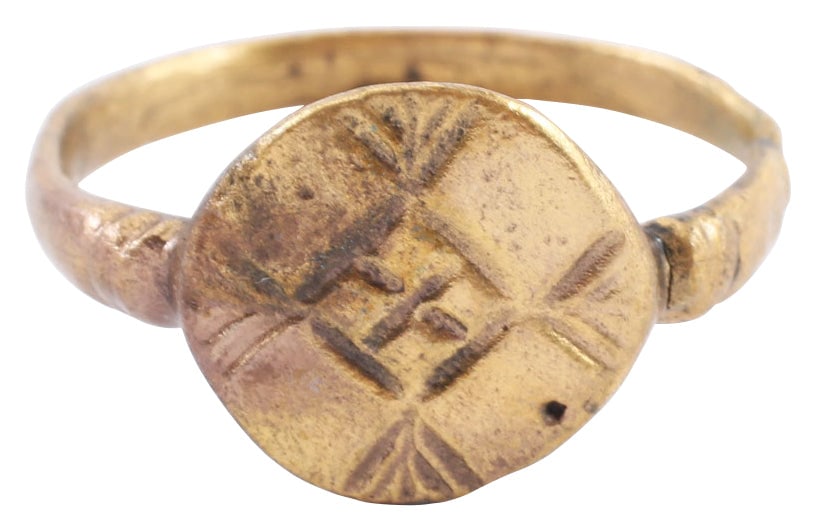 MEDIEVAL EUROPEAN RING 650-900 AD, SIZE 9 3/4 (1 of 5)