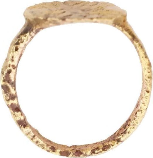 ROMAN/BYZANTINE CHRISTENING/BAPTISM RING, C. 2ND-6TH C. AD, SZ 1/2 - 2