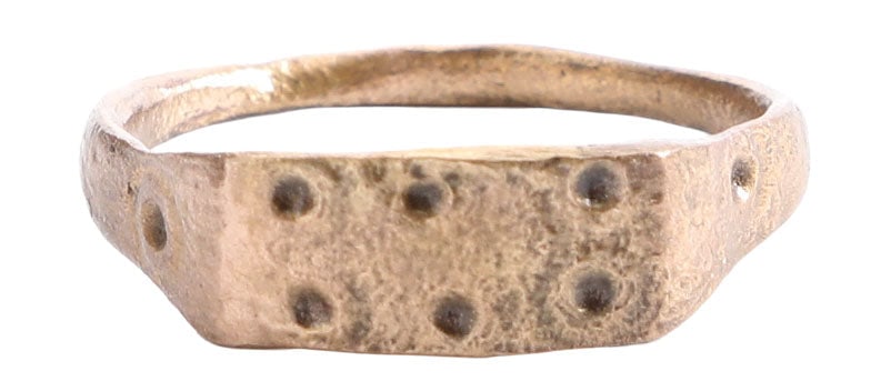 FINE EARLY CHRISTIAN RING 7th-9th CENTURY AD, SIZE 10 1/4 (1 of 5)