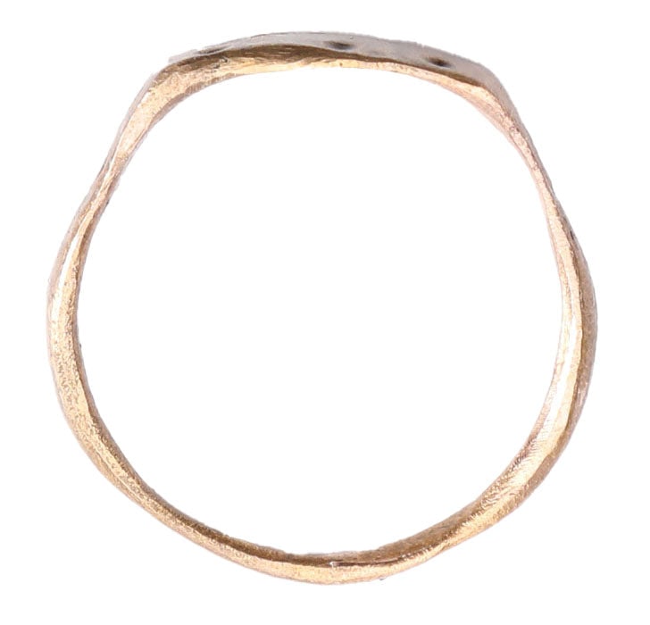 FINE EARLY CHRISTIAN RING 7th-9th CENTURY AD, SIZE 10 1/4 - 2