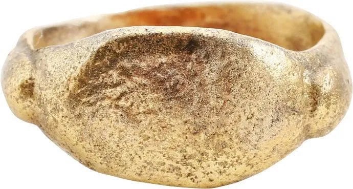 EUROPEAN BETROTHAL RING, 16TH-17TH CENTURY, SIZE 9: During the Renaissance, the act of committing to marriage took place as a formal ceremony with vows, considered sacred and unbreakable, exchanged. A ring was given by the man to the woman to bind the