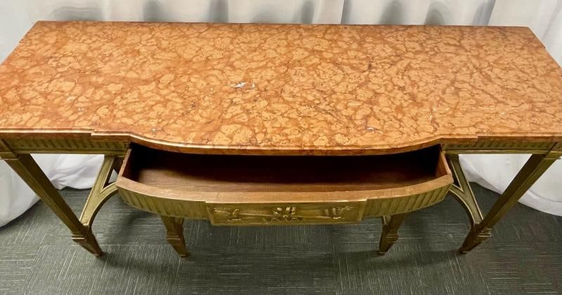 Maison Jansen Console with Six Raised Legs and Marble Top - 9