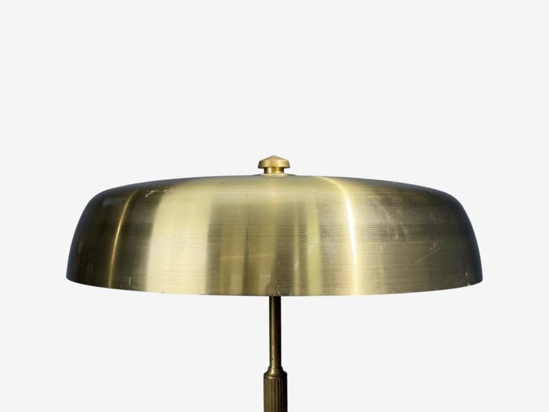 Hövik Lys, Large Table Lamp, Brass Sheet, Norway, 1970s - 5