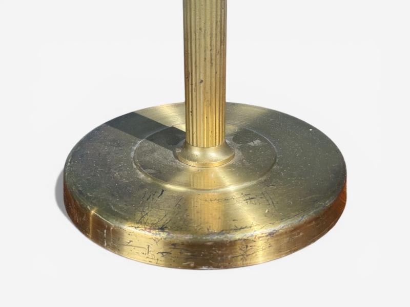 Hövik Lys, Large Table Lamp, Brass Sheet, Norway, 1970s - 7