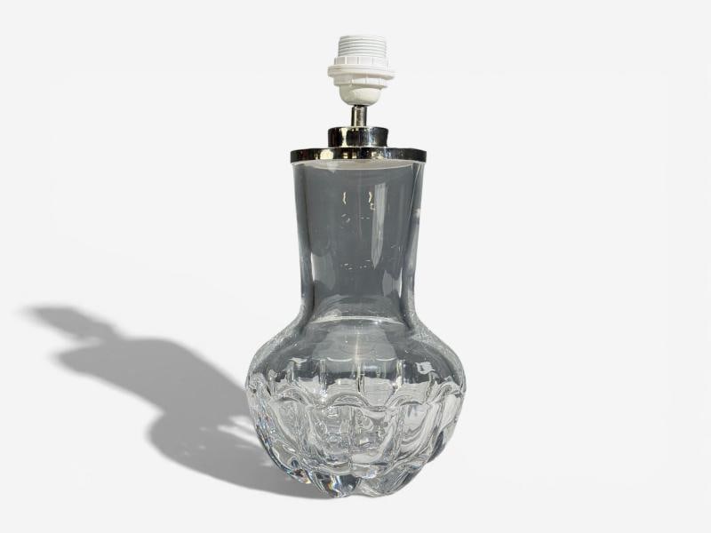 Olle Alberius, Table Lamp, Blown Glass, Chromed Metal, Sweden, 1970s - 4