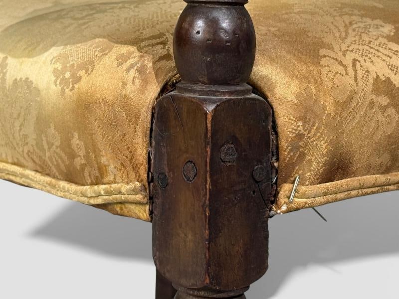 Louis XIII, Barley Twist Occasional Chairs, Fabric, Cherry, France, 17th c. - 11