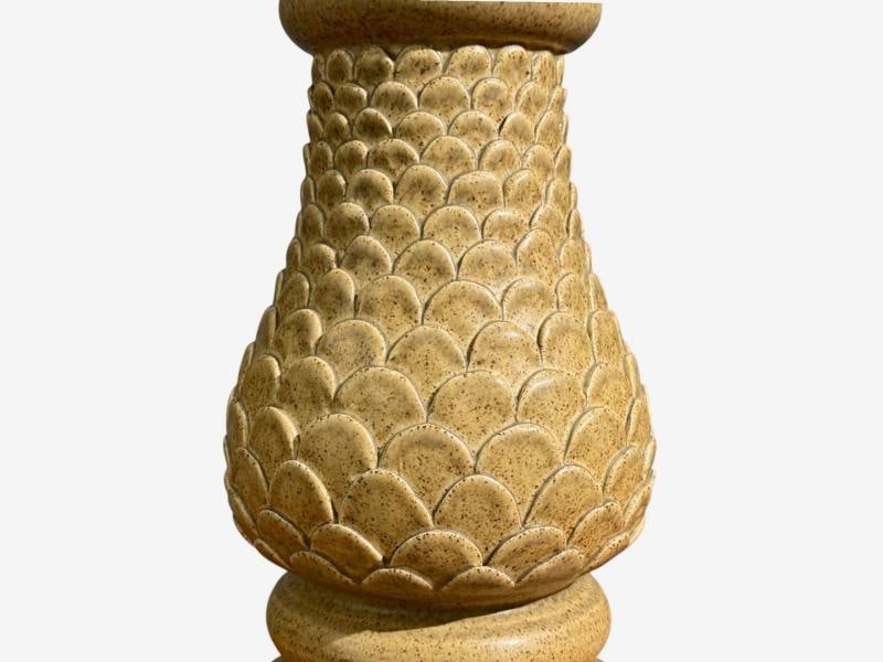 Kaisa Essén, Table Lamps, Beige Stoneware, Sweden, 1980s - 7