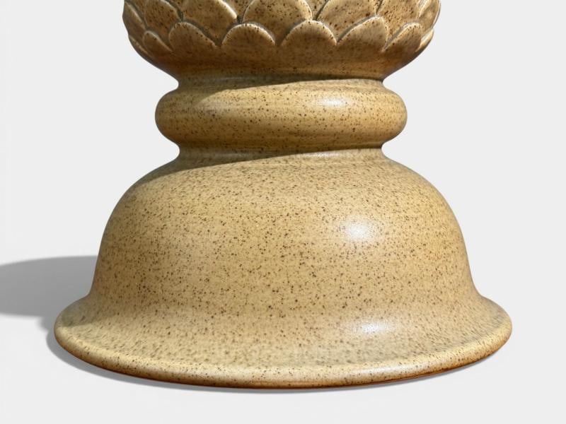 Kaisa Essén, Table Lamps, Beige Stoneware, Sweden, 1980s - 8