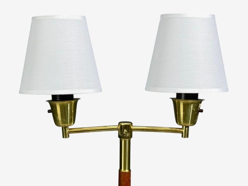 Swedish Modern, Floor Lamp, Teak, Brass, Sweden, 1960s - 4