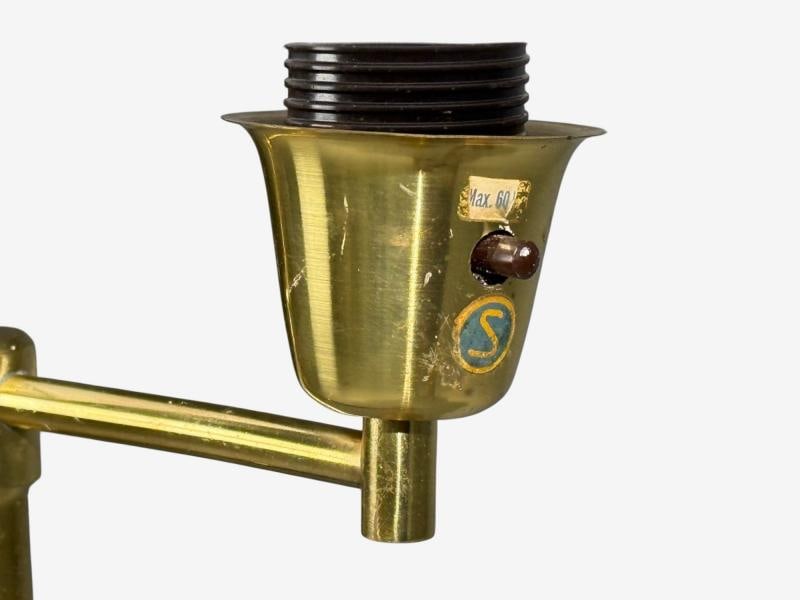 Swedish Modern, Floor Lamp, Teak, Brass, Sweden, 1960s - 7