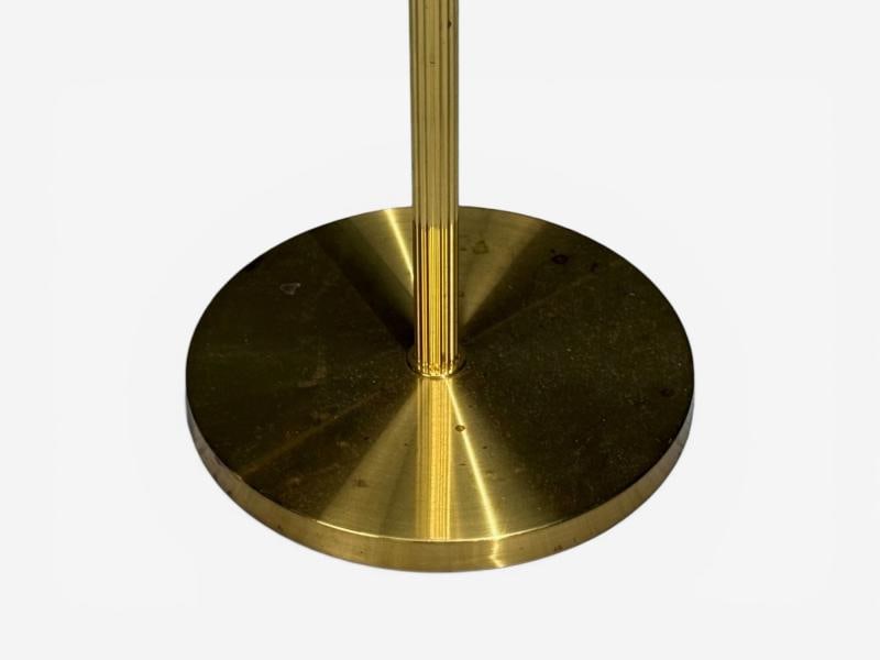Armaturhantverk Göteborg, Articulating Floor Lamp, Brass, Fabric, Sweden, 1960s - 11