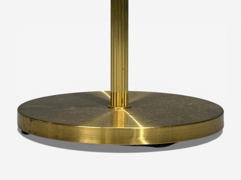 Armaturhantverk Göteborg, Articulating Floor Lamp, Brass, Fabric, Sweden, 1960s - 12