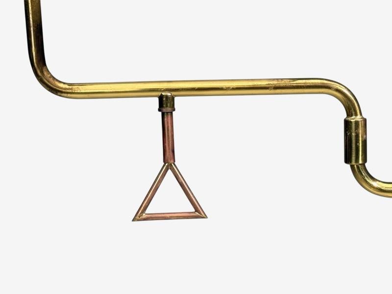 Armaturhantverk Göteborg, Articulating Floor Lamp, Brass, Fabric, Sweden, 1960s - 7