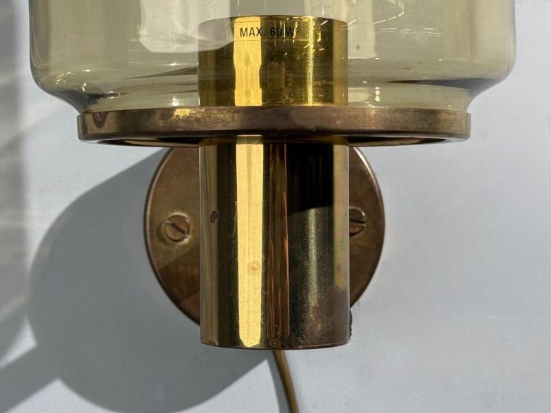 Hans-Agne Jakobsson, Wall Light, Brass, Glass, Sweden, 1960s - 6